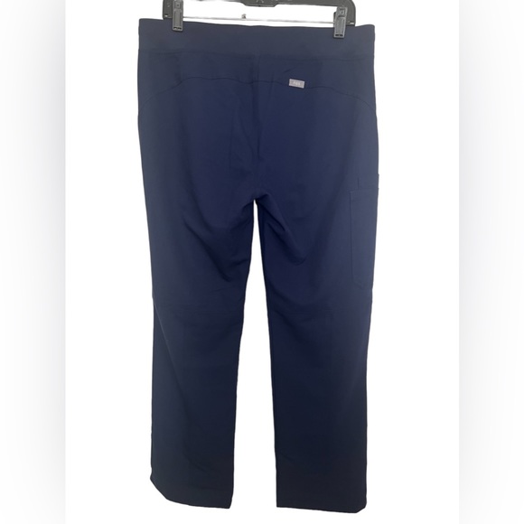 Figs Navy Blue High Waisted Kade Cargo Medical Scrub Pants Size Medium - Picture 3 of 9